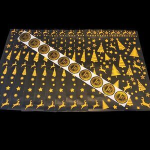 HOLIDAY POLYMAILERS 10"x13" (Set Of 10) Christmas 10 Matching Thank You Stickers